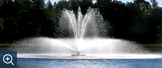 Glorious, Mega-Series outdoor floating pond and lake fountain and aerator