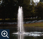 Liberty, outdoor floating pond and lake fountain and aerator